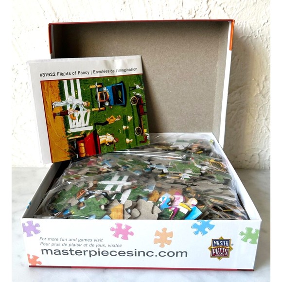 Flights of Fancy 300 EZ-Grip Pieces Masterpieces Jigsaw Puzzle Complete w/Poster - Picture 4 of 7